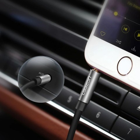 Kabel Ugreen AV119 10736 audio mini jack 3,5mm / mini jack 3,5mm 3m - czarny Kabel Ugreen AV119 10736 audio mini jack 3,5mm / mini jack 3,5mm 3m - czarny