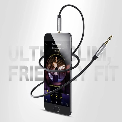 Kabel Ugreen AV119 10736 audio mini jack 3,5mm / mini jack 3,5mm 3m - czarny Kabel Ugreen AV119 10736 audio mini jack 3,5mm / mini jack 3,5mm 3m - czarny