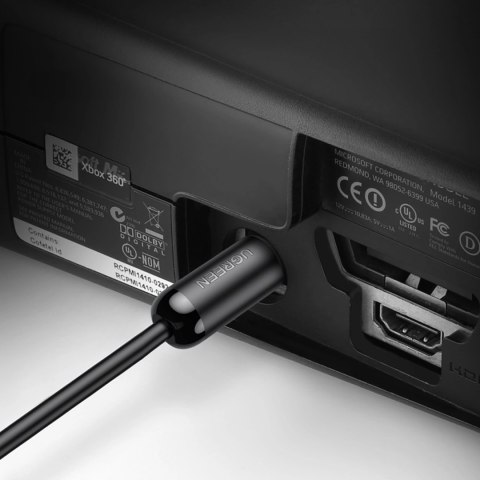 Kabel Ugreen AV122 70893 optyczny audio Toslink / SPDIF 3m - czarny Kabel Ugreen AV122 70893 optyczny audio Toslink / SPDIF 3m - czarny