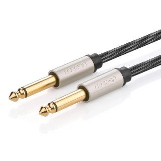 Kabel Ugreen AV128 10638 mono TS jack 6,35mm / jack 6,35mm 2m - szary