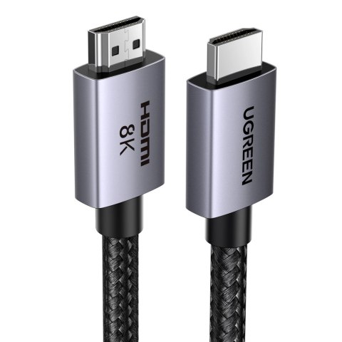 Kabel Ugreen HD171 35376 ze złączami HDMI 2.1 8K certyfikowany 5 m - szary Kabel Ugreen HD171 35376 ze złączami HDMI 2.1 8K certyfikowany 5 m - szary