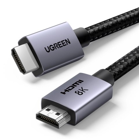 Kabel Ugreen HD171 35376 ze złączami HDMI 2.1 8K certyfikowany 5 m - szary Kabel Ugreen HD171 35376 ze złączami HDMI 2.1 8K certyfikowany 5 m - szary