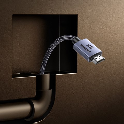 Kabel Ugreen HD171 35376 ze złączami HDMI 2.1 8K certyfikowany 5 m - szary Kabel Ugreen HD171 35376 ze złączami HDMI 2.1 8K certyfikowany 5 m - szary