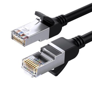 Kabel Ugreen NW101 50190 Ethernet Cat 6 U/UTP okrągły 0.5m - czarny