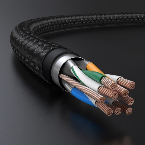 Kabel Ugreen NW150 80421 Ethernet RJ45 Cat 7 10Gbps 1m - czarny Kabel Ugreen NW150 80421 Ethernet RJ45 Cat 7 10Gbps 1m - czarny
