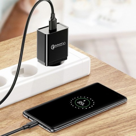 Kabel Ugreen US184 20881 USB-A 3.0 / USB-C 3A 0.5m - czarny