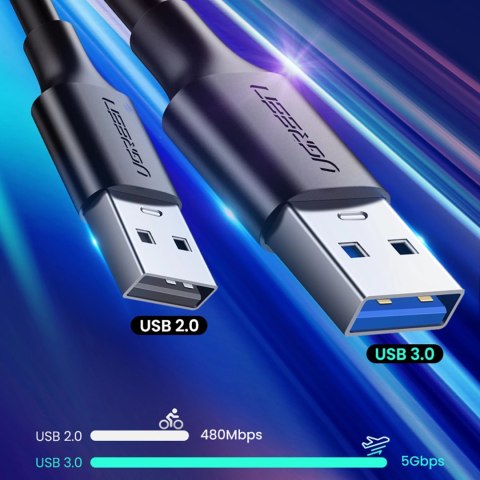 Kabel Ugreen US184 20881 USB-A 3.0 / USB-C 3A 0.5m - czarny