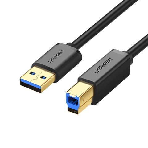 Kabel Ugreen US210 30753 do drukarki USB-A 3.0 / USB-B 5Gbps 1m - czarny Kabel Ugreen US210 30753 do drukarki USB-A 3.0 / USB-B 5Gbps 1m - czarny