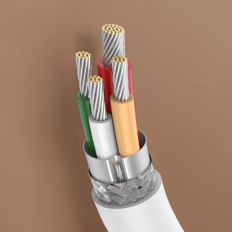 Kabel Ugreen US264 60517 USB-C / USB-C PD QC AFC 0.5m - biały Kabel Ugreen US264 60517 USB-C / USB-C PD QC AFC 0.5m - biały
