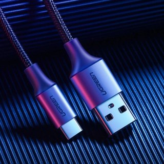 Kabel Ugreen US288 60124 USB-A / USB-C QC 3.0 3A 0.25m - szary