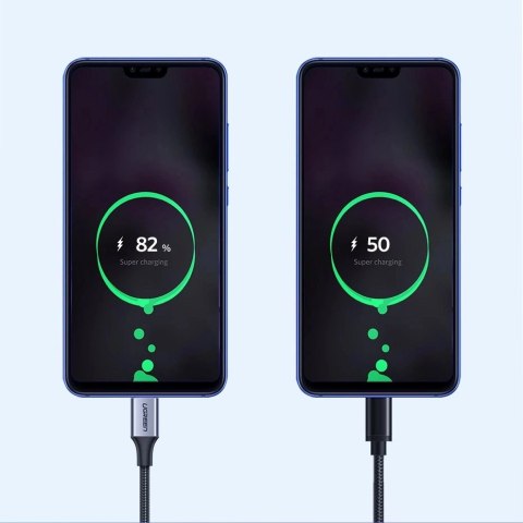 Kabel Ugreen US288 60124 USB-A / USB-C QC 3.0 3A 0.25m - szary Kabel Ugreen US288 60124 USB-A / USB-C QC 3.0 3A 0.25m - szary