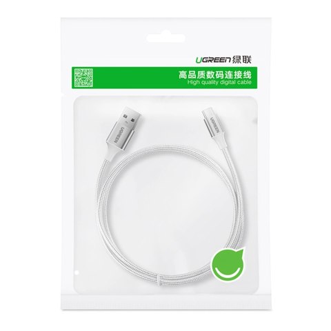 Kabel Ugreen US288 60131 USB-A / USB-C QC 3.0 3A 1m - biały Kabel Ugreen US288 60131 USB-A / USB-C QC 3.0 3A 1m - biały