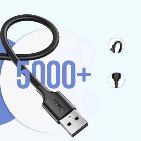 Kabel Ugreen US289 60134 micro USB / USB-A 0.25m - czarny Kabel Ugreen US289 60134 micro USB / USB-A 0.25m - czarny