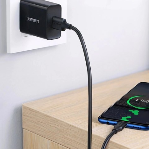 Kabel Ugreen US289 60134 micro USB / USB-A 0.25m - czarny Kabel Ugreen US289 60134 micro USB / USB-A 0.25m - czarny