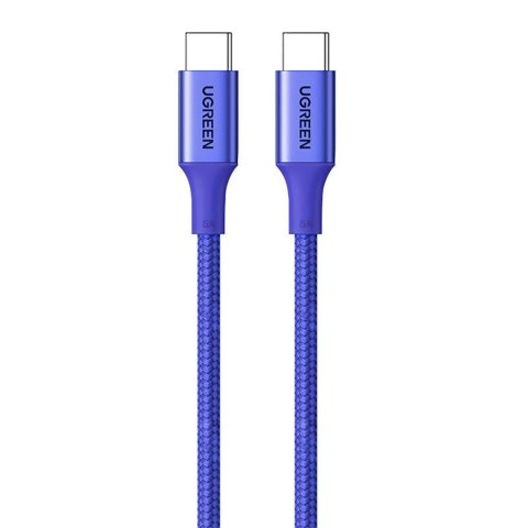 Kabel Ugreen US316 15309 USB-C / USB-C PD 100W 1m - niebieski Kabel Ugreen US316 15309 USB-C / USB-C PD 100W 1m - niebieski