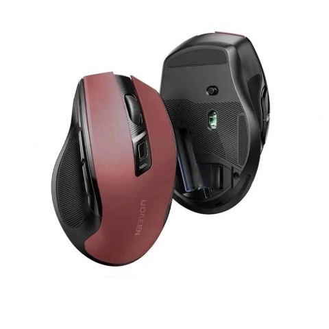 Mysz Ugreen MU006 optyczna bezprzewodowa USB 2.4GHz 4000 DPI - czerwona Mysz Ugreen MU006 optyczna bezprzewodowa USB 2.4GHz 4000 DPI - czerwona