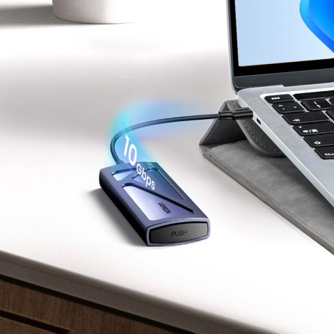 Obudowa Ugreen CM578 15512 na dysk M.2 NVMe 10Gbps - czarna + kabel USB-C / USB-A + kabel USB-C / USB-C Obudowa Ugreen CM578 15512 na dysk M.2 NVMe 10Gbps - czarna + kabel USB-C / USB-A + kabel USB-C / USB-C
