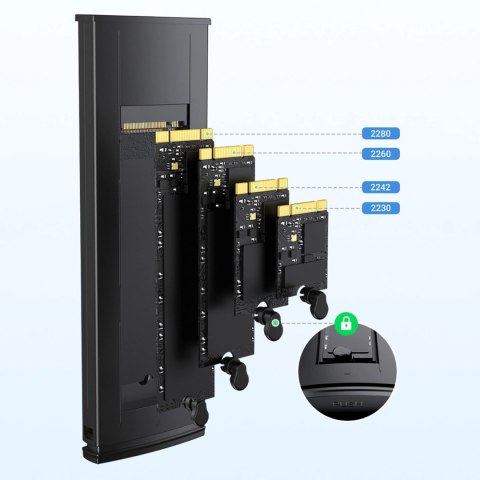 Obudowa Ugreen CM578 15512 na dysk M.2 NVMe 10Gbps - czarna + kabel USB-C / USB-A + kabel USB-C / USB-C Obudowa Ugreen CM578 15512 na dysk M.2 NVMe 10Gbps - czarna + kabel USB-C / USB-A + kabel USB-C / USB-C