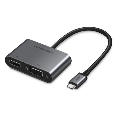 Adapter Ugreen CM162 50505 USB-C - HDMI / VGA / USB-A 3.0 / USB-C PD - szary Adapter Ugreen CM162 50505 USB-C - HDMI / VGA / USB-A 3.0 / USB-C PD - szary