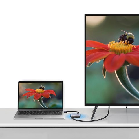 Adapter Ugreen CM162 50505 USB-C - HDMI / VGA / USB-A 3.0 / USB-C PD - szary Adapter Ugreen CM162 50505 USB-C - HDMI / VGA / USB-A 3.0 / USB-C PD - szary