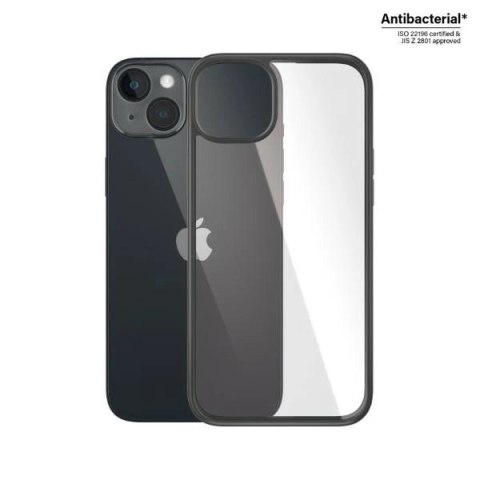 Etui PanzerGlass ClearCase antybakteryjne na iPhone 14 Plus / 15 Plus - przezroczysto-czarne