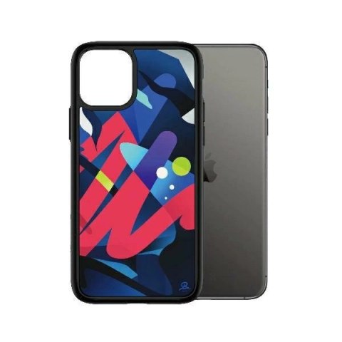 Etui PanzerGlass ClearCase antybakteryjne wersja Mikael B Limited Artist Edition na iPhone 11 Pro - wielokolorowe