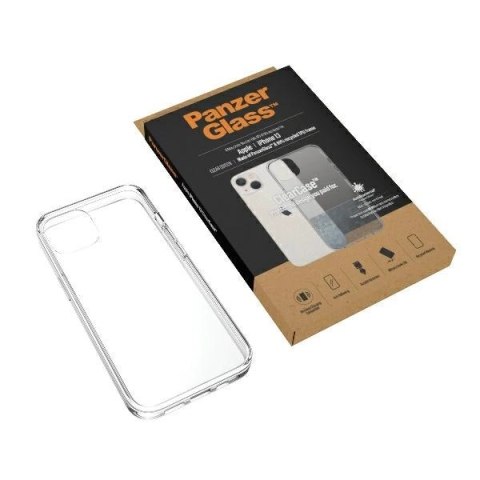 Etui PanzerGlass ClearCase antybakteryjne z certyfikatem Military Grade na iPhone 13 / 14 / 15 - przezroczyste