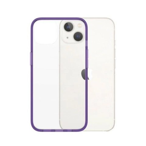 Etui PanzerGlass ClearCase antybakteryjne z certyfikatem Military Grade na iPhone 13 / 14 / 15 - przezroczysto-fioletowe