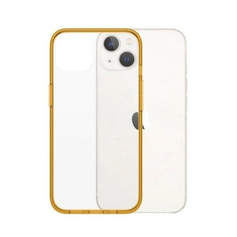Etui PanzerGlass ClearCase antybakteryjne z certyfikatem Military Grade na iPhone 13 / 14 / 15 - przezroczysto-żółte