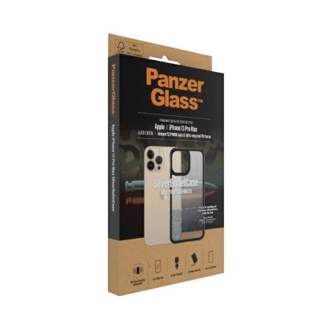 Etui PanzerGlass ClearCase antybakteryjne z certyfikatem Military Grade na iPhone 13 Pro Max - przezroczysto-różowe