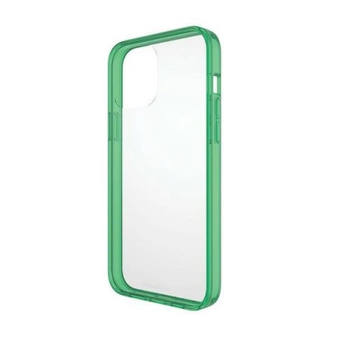 Etui PanzerGlass ClearCase antybakteryjne z certyfikatem Military Grade na iPhone 13 Pro Max - przezroczysto-zielone