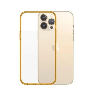 Etui PanzerGlass ClearCase antybakteryjne z certyfikatem Military Grade na iPhone 13 Pro Max - przezroczysto-żółte