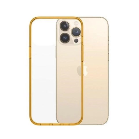 Etui PanzerGlass ClearCase antybakteryjne z certyfikatem Military Grade na iPhone 13 Pro Max - przezroczysto-żółte