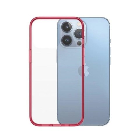 Etui PanzerGlass ClearCase antybakteryjne z certyfikatem Military Grade na iPhone 13 Pro - przezroczysto-różowe
