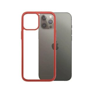 Etui PanzerGlass ClearCase na iPhone 12 Pro Max - przezroczysto-czerwone