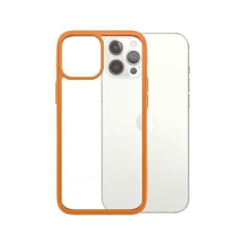 Etui PanzerGlass ClearCase na iPhone 12 Pro Max - przezroczysto-pomarańczowe