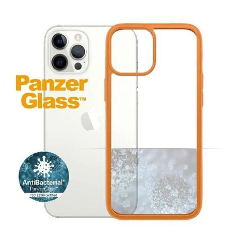 Etui PanzerGlass ClearCase na iPhone 12 Pro Max - przezroczysto-pomarańczowe