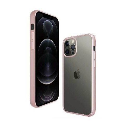Etui PanzerGlass ClearCase na iPhone 12 Pro Max - przezroczysto-różowe