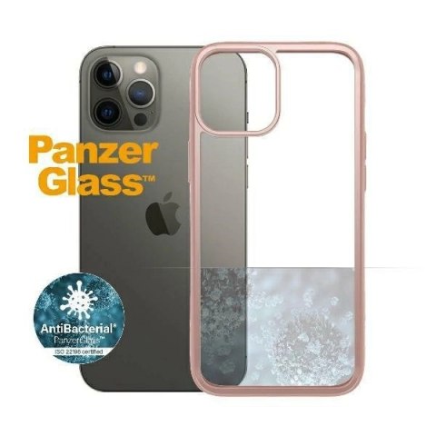 Etui PanzerGlass ClearCase na iPhone 12 Pro Max - przezroczysto-różowe