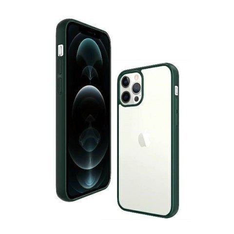 Etui PanzerGlass ClearCase na iPhone 12 Pro Max - przezroczysto-zielone