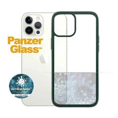 Etui PanzerGlass ClearCase na iPhone 12 Pro Max - przezroczysto-zielone