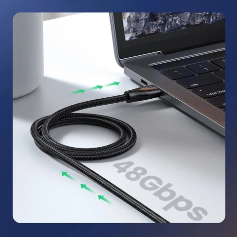Kabel Ugreen HD140 80401 HDMI 2.1 / HDMI 2.1 1m - czarny Kabel Ugreen HD140 80401 HDMI 2.1 / HDMI 2.1 1m - czarny