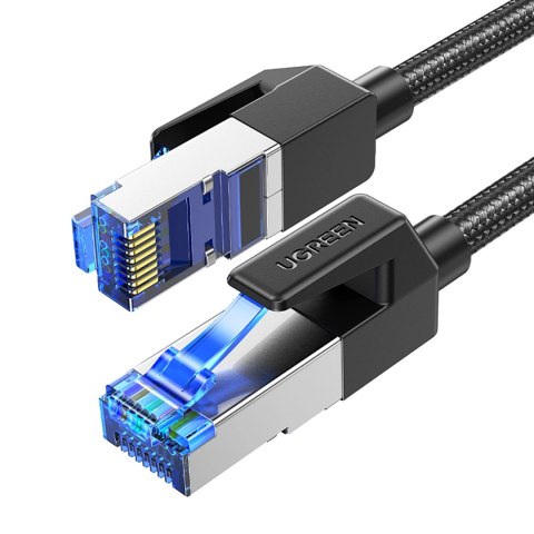 Kabel Ugreen NW153 Ethernet RJ45 Cat8 miedziany rdzeń 1.5m - czarny Kabel Ugreen NW153 Ethernet RJ45 Cat8 miedziany rdzeń 1.5m - czarny