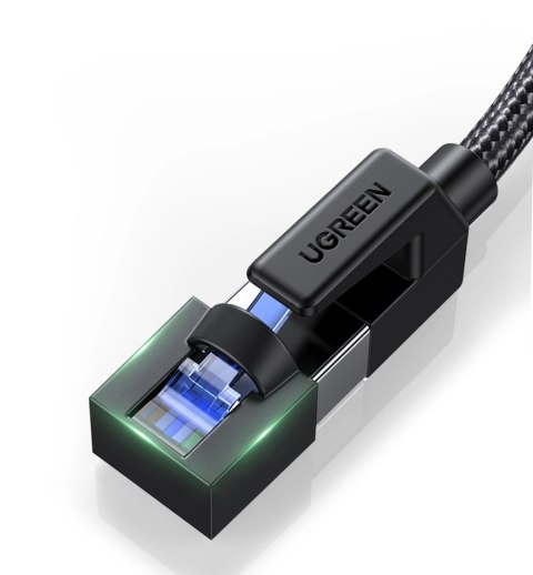 Kabel Ugreen NW153 Ethernet RJ45 Cat8 miedziany rdzeń 1.5m - czarny Kabel Ugreen NW153 Ethernet RJ45 Cat8 miedziany rdzeń 1.5m - czarny