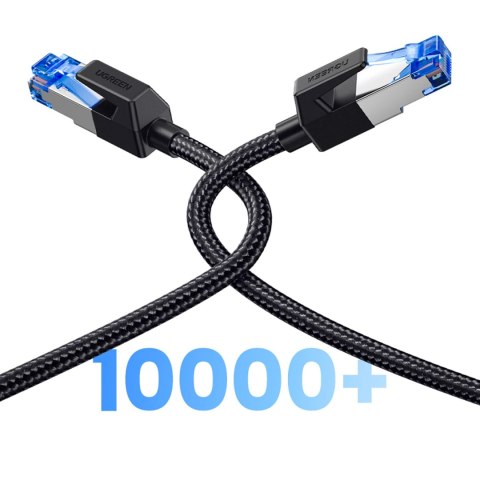 Kabel Ugreen NW153 Ethernet RJ45 Cat8 miedziany rdzeń 1.5m - czarny Kabel Ugreen NW153 Ethernet RJ45 Cat8 miedziany rdzeń 1.5m - czarny