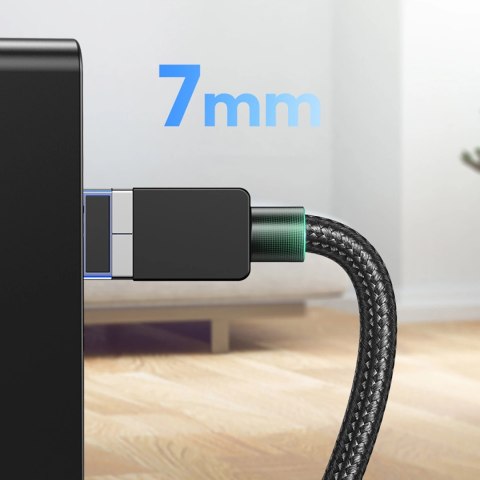 Kabel Ugreen NW153 Ethernet RJ45 Cat8 miedziany rdzeń 1.5m - czarny Kabel Ugreen NW153 Ethernet RJ45 Cat8 miedziany rdzeń 1.5m - czarny