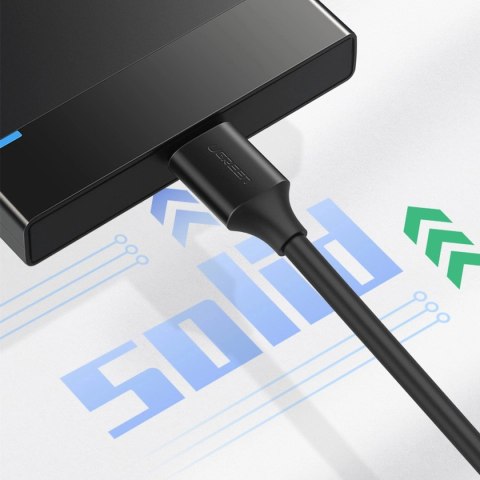 Kabel Ugreen US130 10840 USB-A 3.0 - micro USB-B 0.5m - czarny Kabel Ugreen US130 10840 USB-A 3.0 - micro USB-B 0.5m - czarny