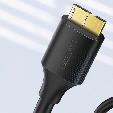Kabel Ugreen US130 10840 USB-A 3.0 - micro USB-B 0.5m - czarny Kabel Ugreen US130 10840 USB-A 3.0 - micro USB-B 0.5m - czarny