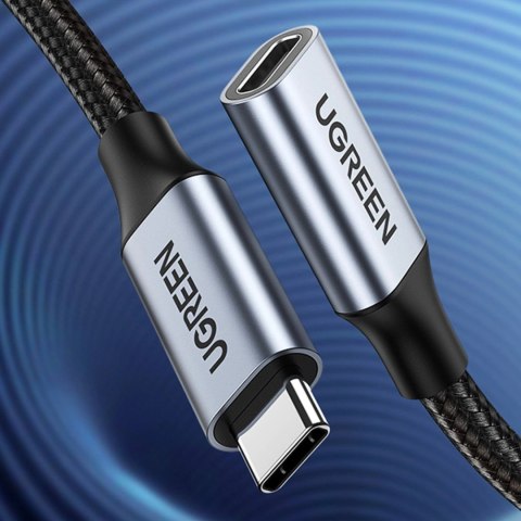 Kabel Ugreen US372 80810 USB-C - USB-C PD QC 100W 5A 10Gbps 0.5m - szary Kabel Ugreen US372 80810 USB-C - USB-C PD QC 100W 5A 10Gbps 0.5m - szary