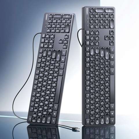 Klawiatura Ugreen KU004 90875 przewodowa 1.5 m do Windows / MacOS - czarna Klawiatura Ugreen KU004 90875 przewodowa 1.5 m do Windows / MacOS - czarna